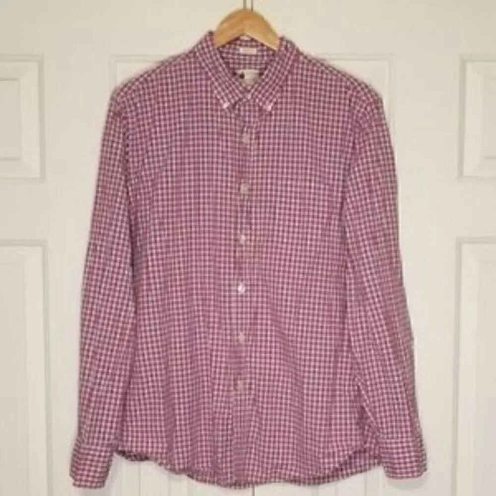 J. Crew Preppy Tailored Fit Checkered Button Down Shirt
